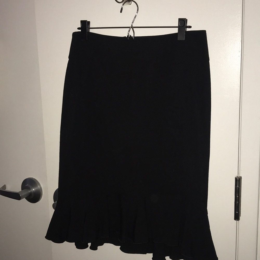 Express Black Trumpet Dress Skirt, Size 6